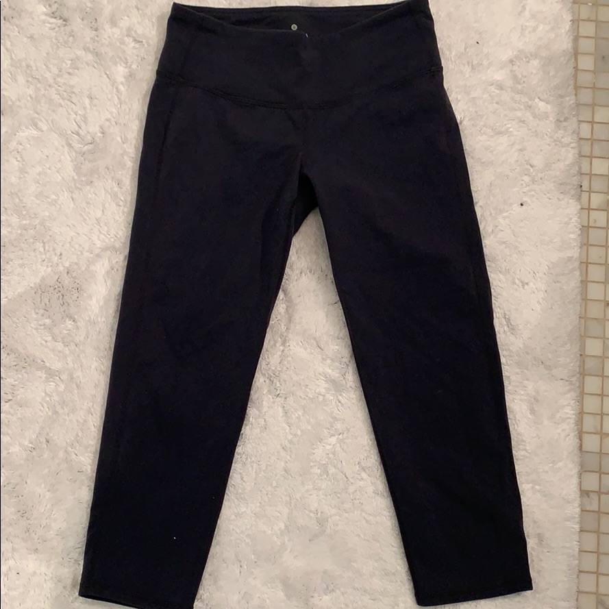 Athleta Dark Grey Cropped Yoga Pants Size S